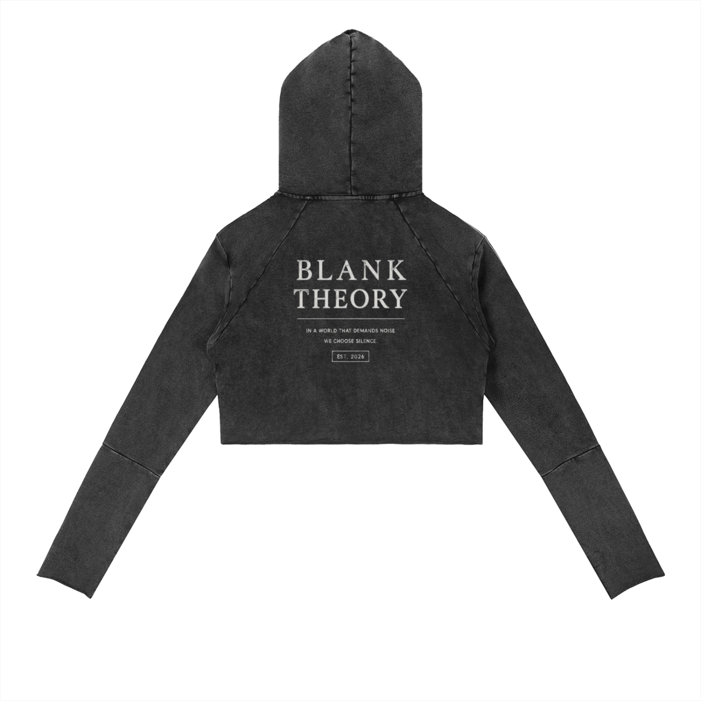 Vintage Washed Raw Edge Hoodie
