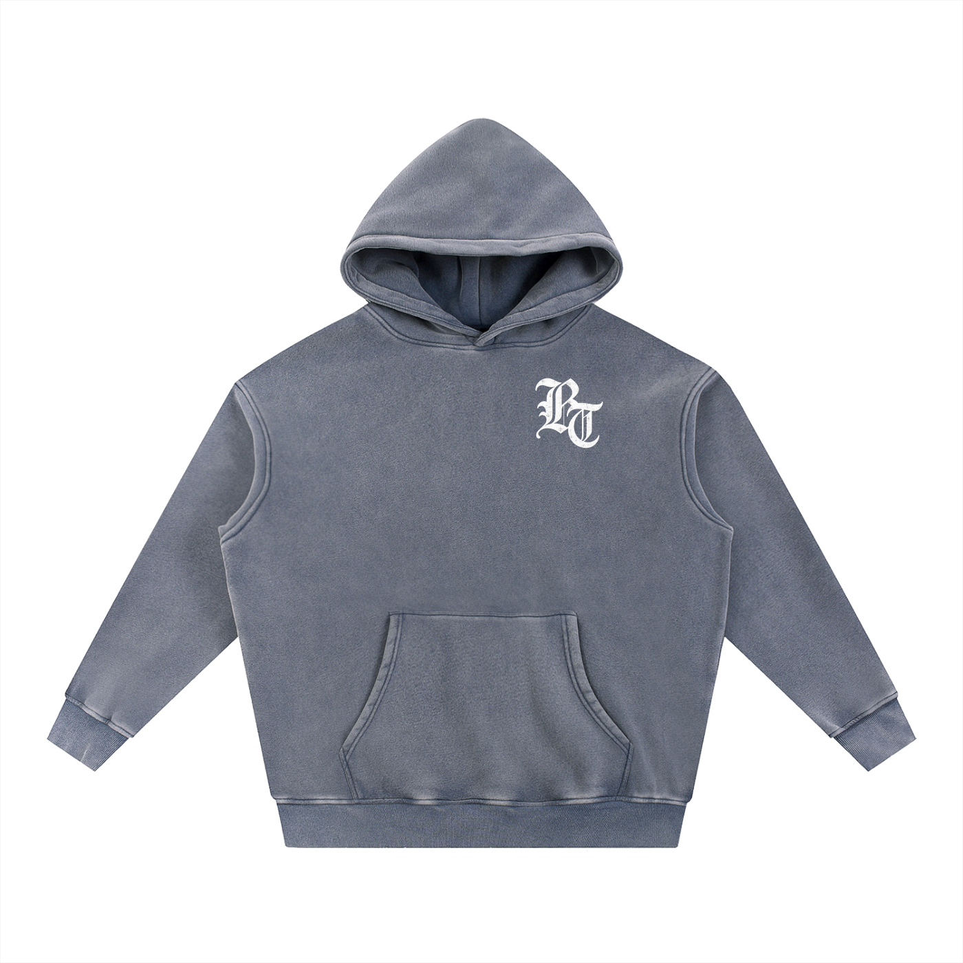 Snow Wash Fleece Oversize Hoodie