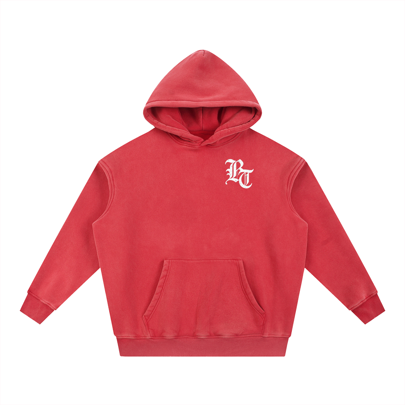 Snow Wash Fleece Oversize Hoodie
